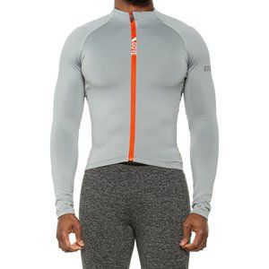 NEW Gorewear C5 Thermo Cycling Jersey - Long Sleeve  Lab Gray/Fireball 263sn